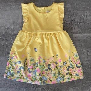 Adorable yellow 12-18 months floral dress